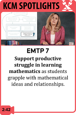 EMTP 7: Support Productive Struggle in Learning Mathematics